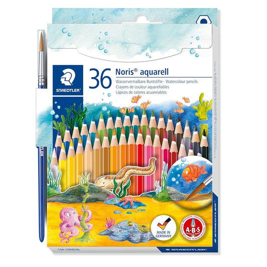 Staedtler Noris Aquarell Watercolour Pencils 36pk