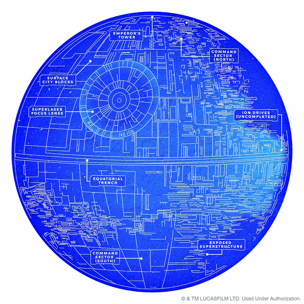 Star Wars Double Sided 1000 Piece Puzzle - Death Star