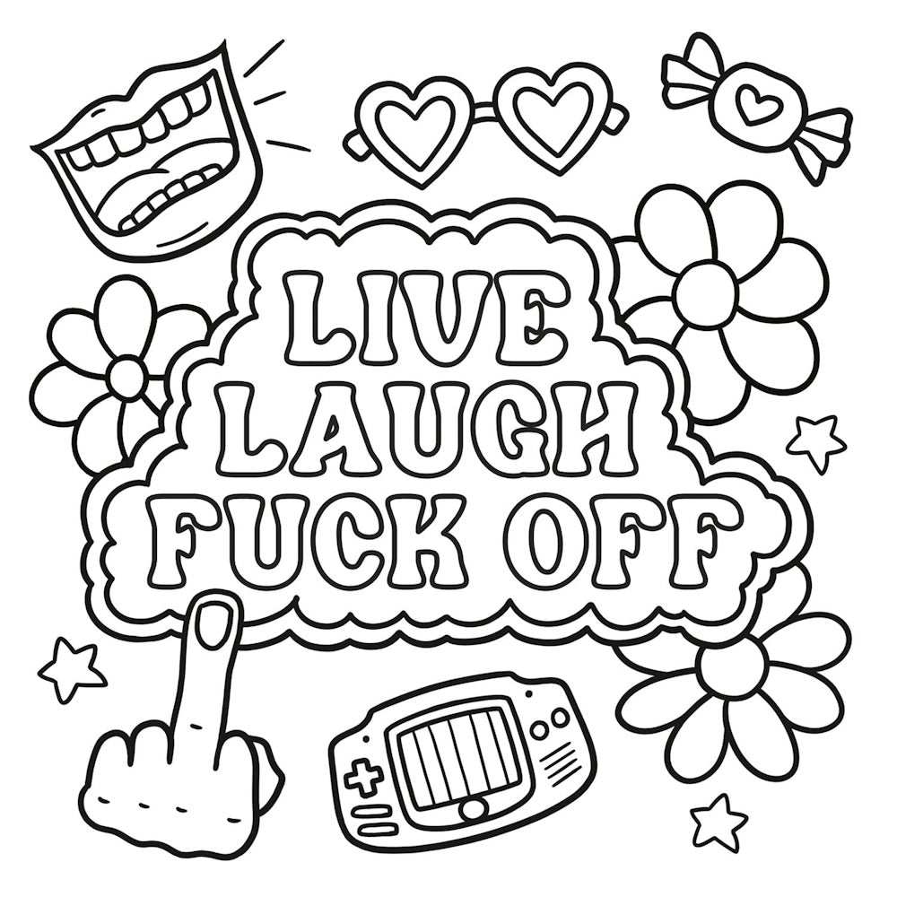 Swear Word: Bold & Easy Colouring Book for Adults