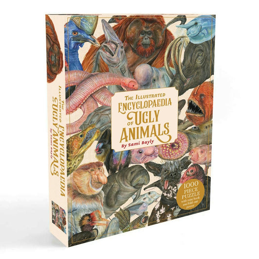 The Illustrated Encyclopaedia of Ugly Animals 1000 Piece Puzzle