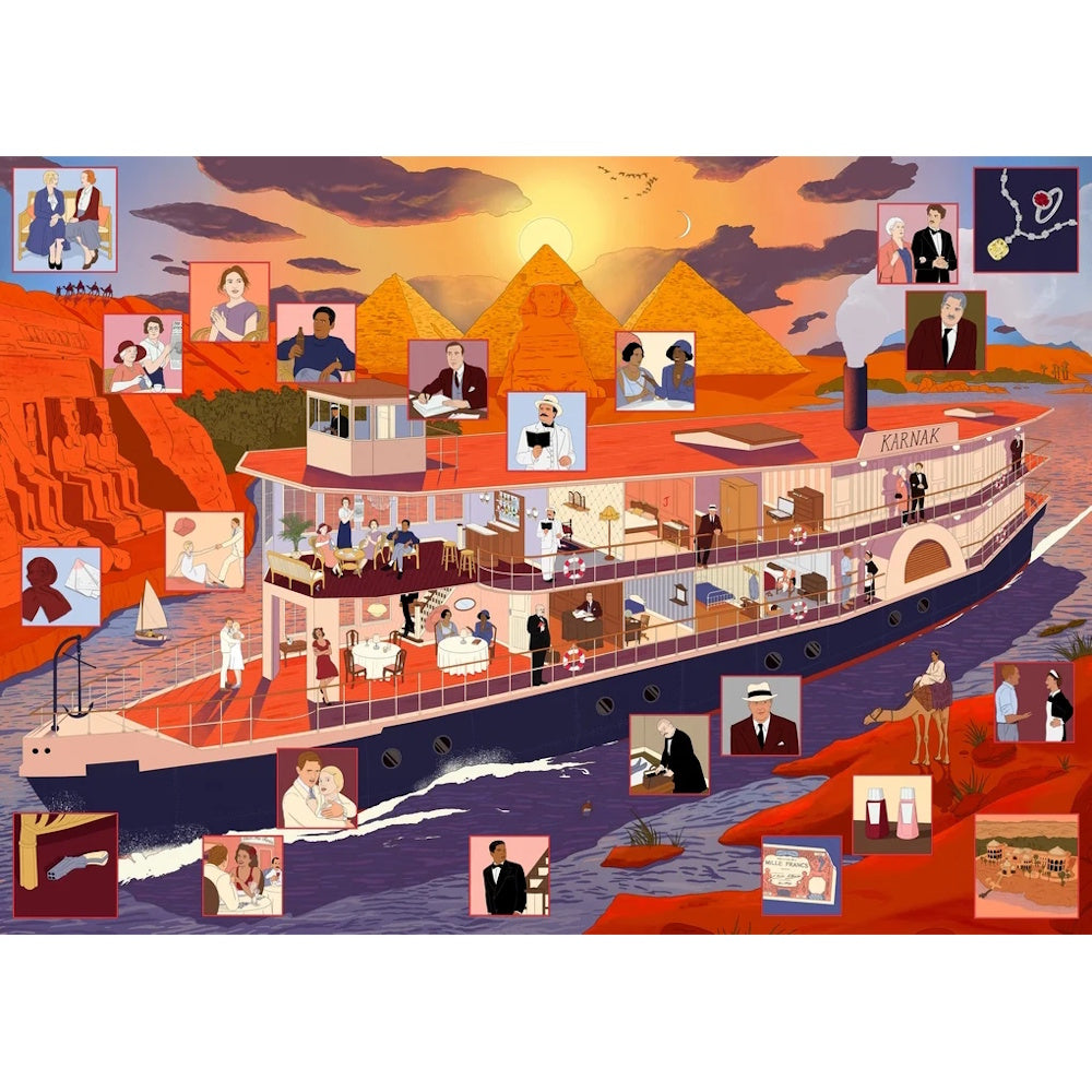 The World of Agatha Christie: Death on the Nile 1000 Piece Puzzle