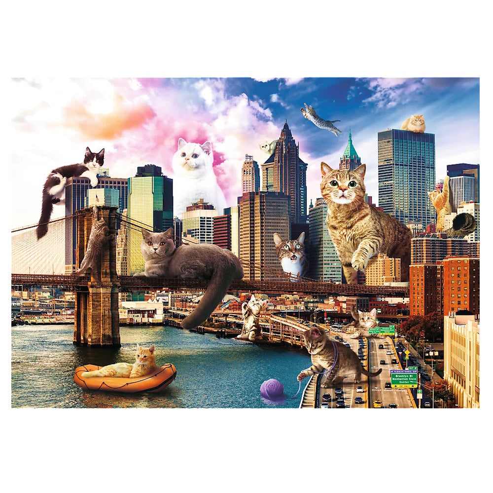 Trefl Funny Cities 1000 Piece Puzzle - Cats in New York