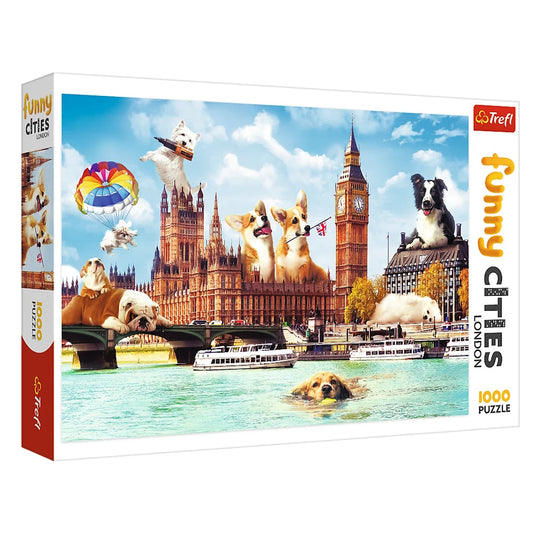 Trefl Funny Cities 1000 Piece Puzzle - Dogs in London