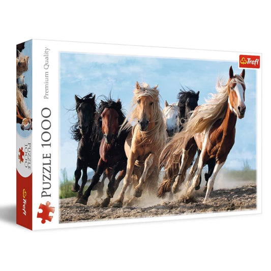 Trefl 1000 Piece Puzzle - Galloping Horses