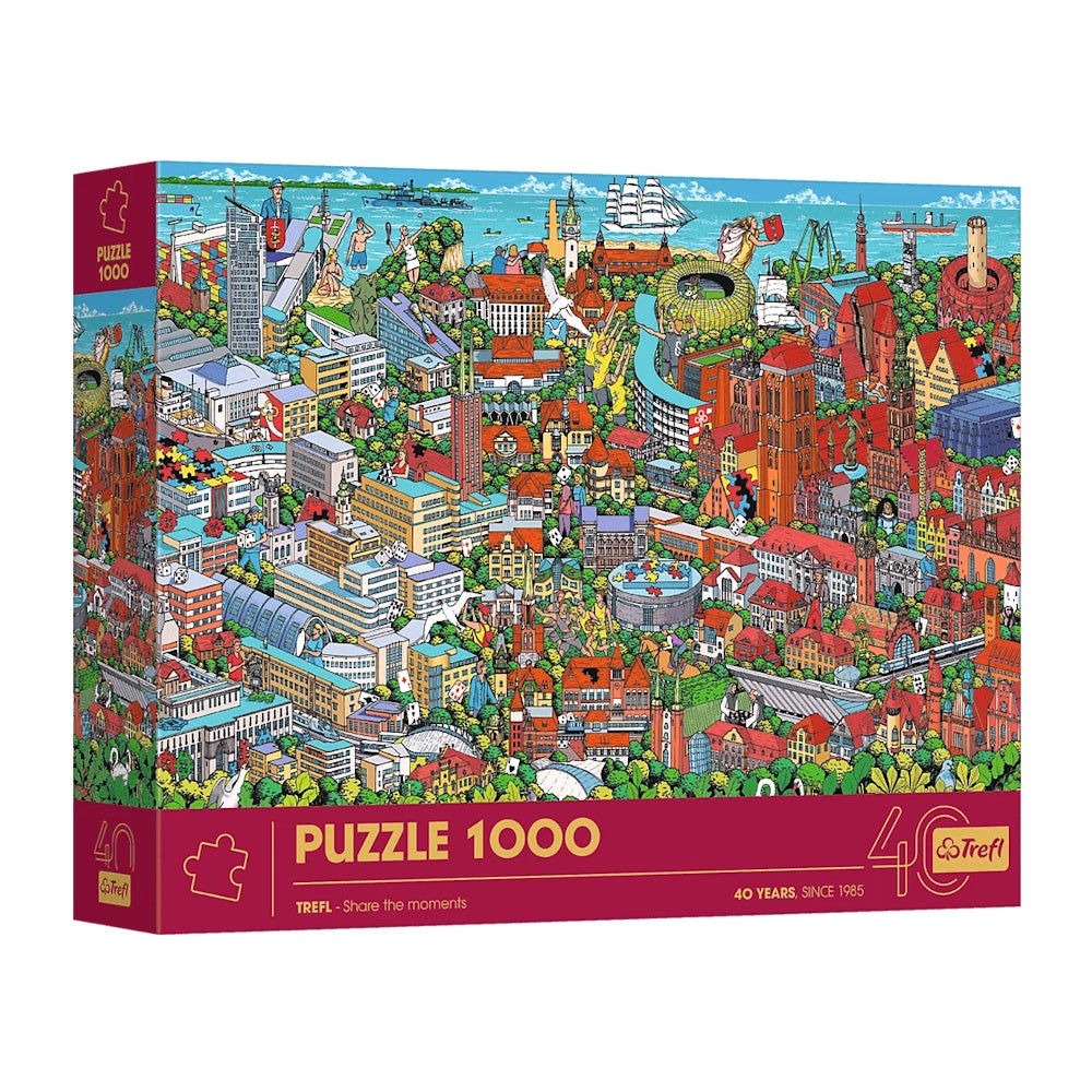 Trefl 1000 Piece Puzzle - 40th Anniversary of Trefl: Tri-City