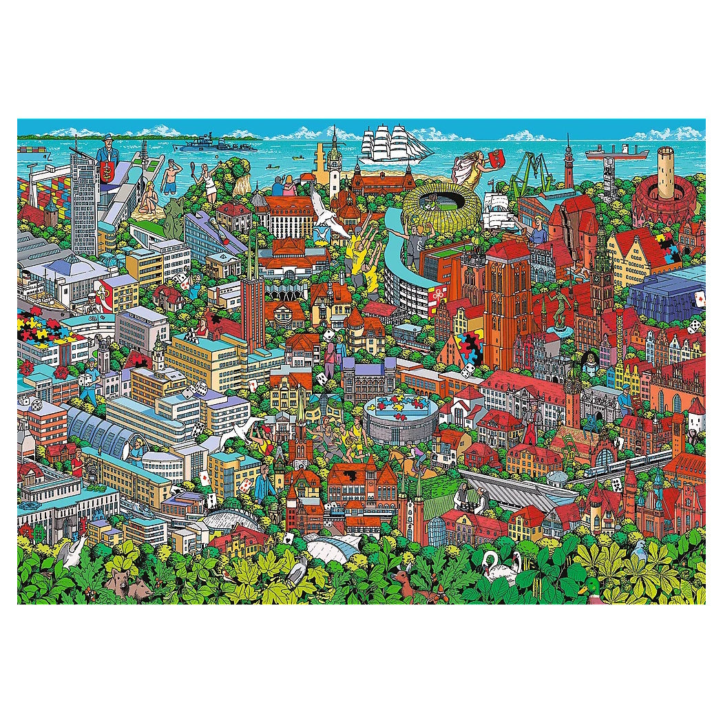 Trefl 1000 Piece Puzzle - 40th Anniversary of Trefl: Tri-City