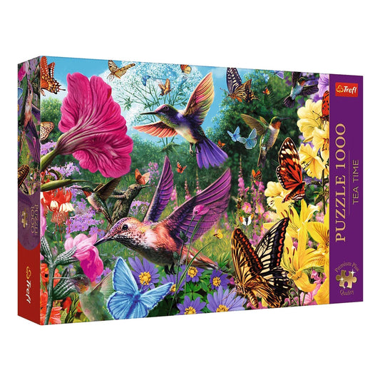 Trefl 1000 Piece Puzzle - Tea Time: Hummingbird Garden