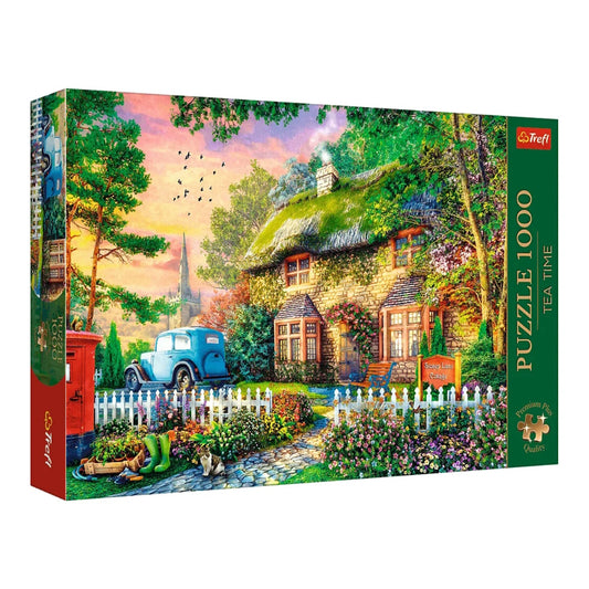 Trefl 1000 Piece Puzzle - Tea Time: Stoney Lane Cottage