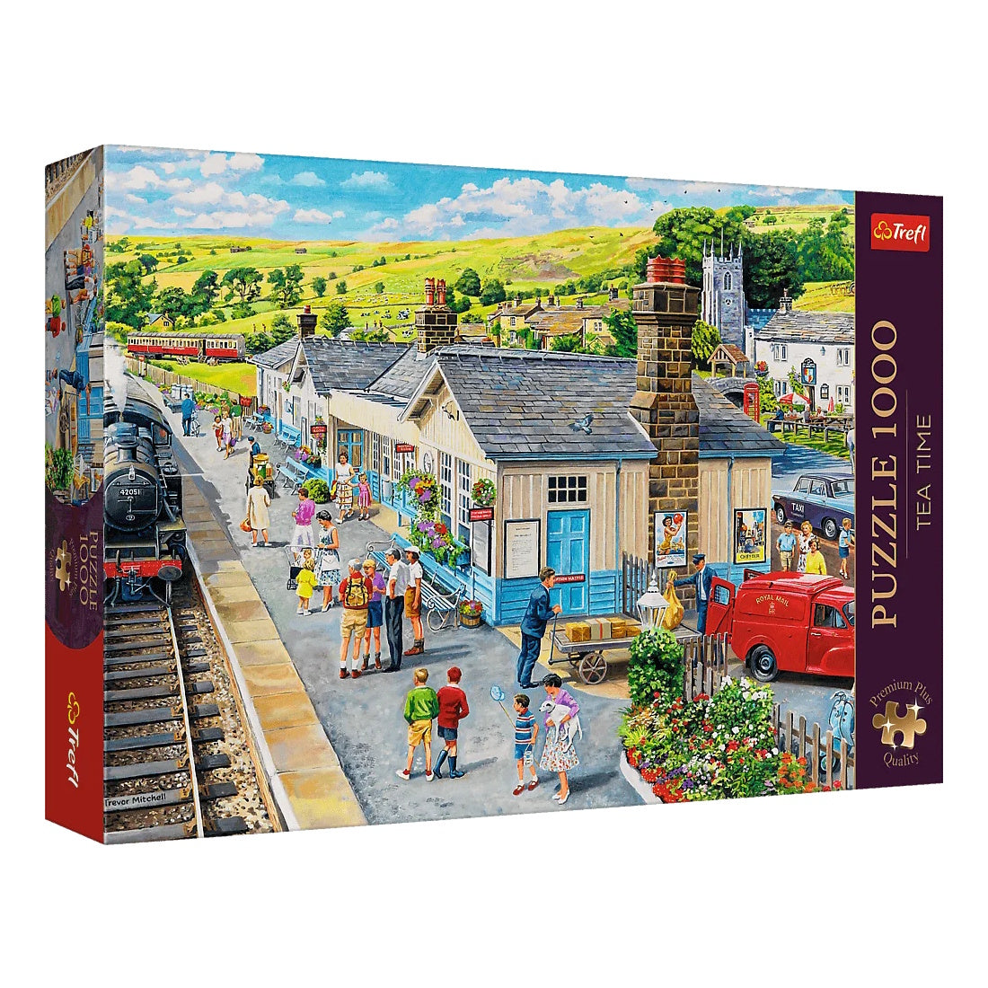 Trefl 1000 Piece Puzzle - Tea Time: The Village Station