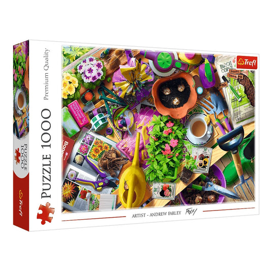 Trefl 1000 Piece Puzzle - Tidying Up the Garden