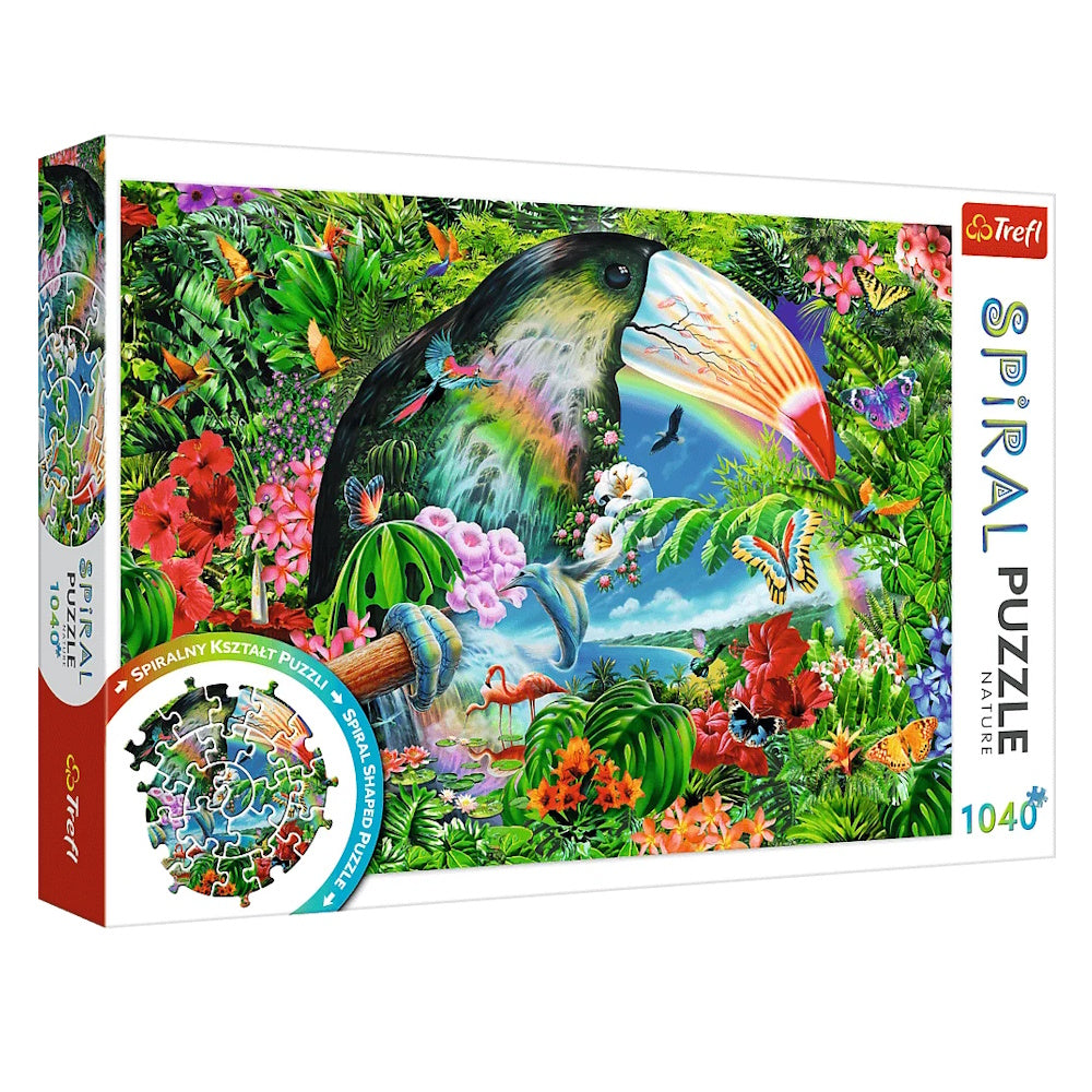 Trefl 1040 Piece Spiral Puzzle - Tropical Animals