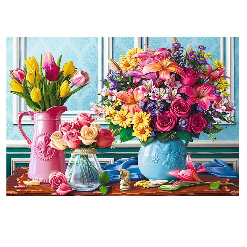 Trefl 1500 Piece Puzzle - Flowers in Vases