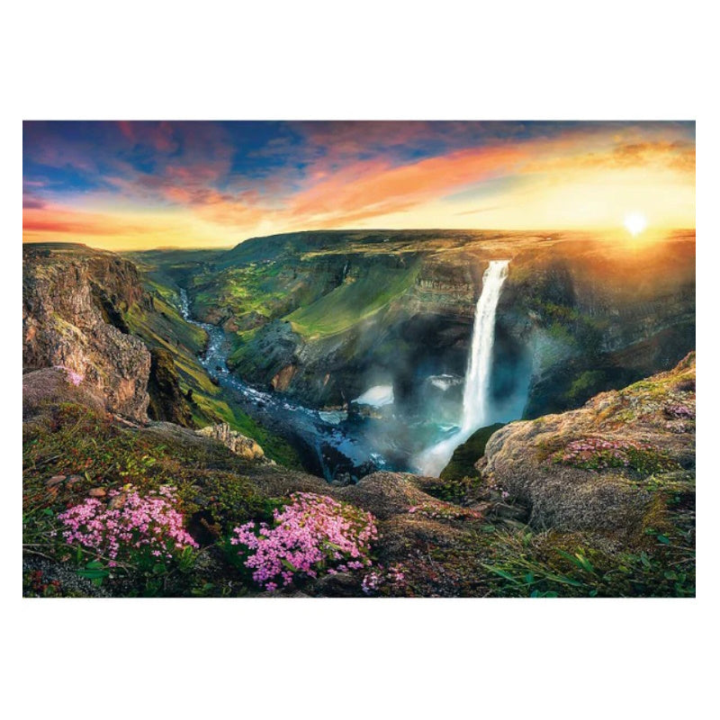 Trefl 2000 Piece Puzzle - Haifoss Waterfall, Iceland