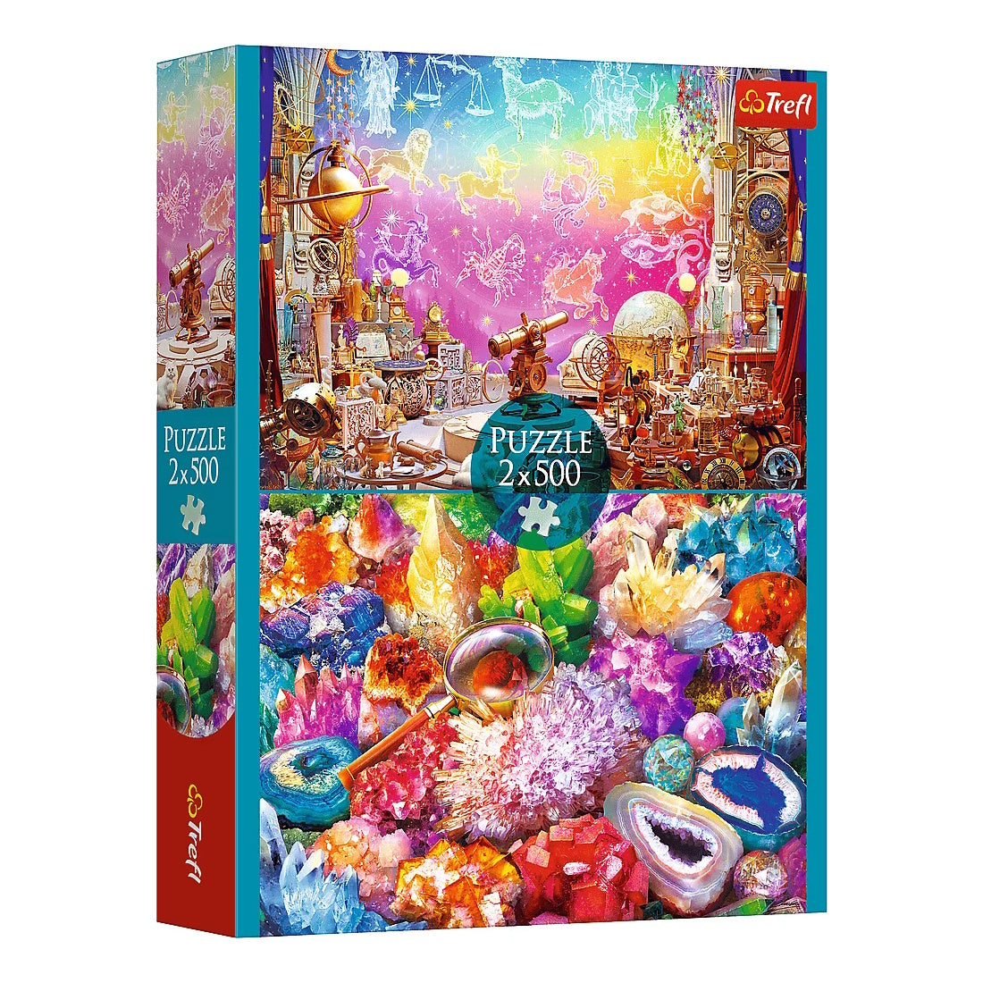 Trefl 2 x 500 Piece Puzzles - Cosmos & Crystals