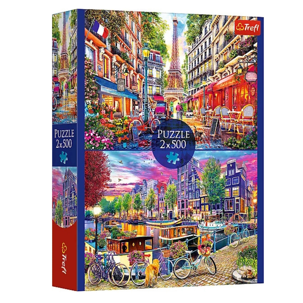 Trefl 2 x 500 Piece Puzzles - European Capitals