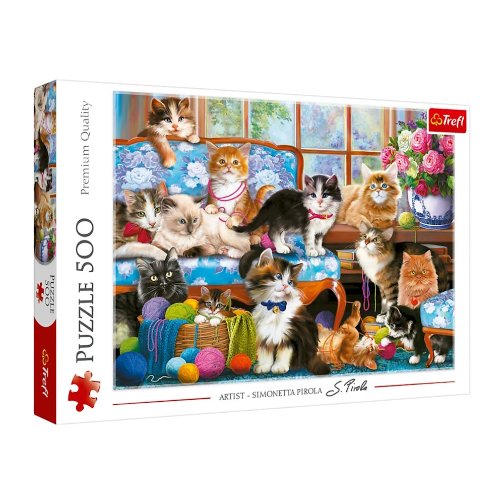 Trefl 500 Piece Puzzle - Cat Family