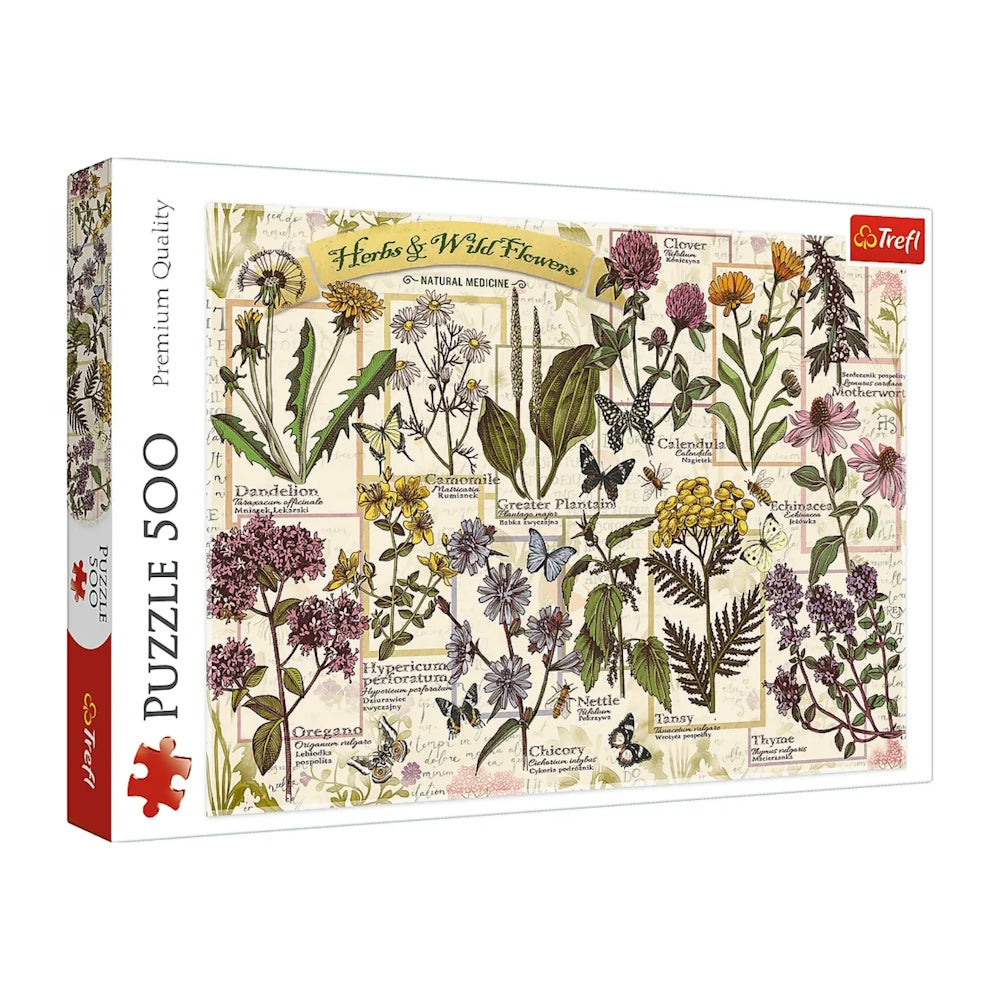 Trefl 500 Piece Puzzle - Herbarium: Medicinal Herbs