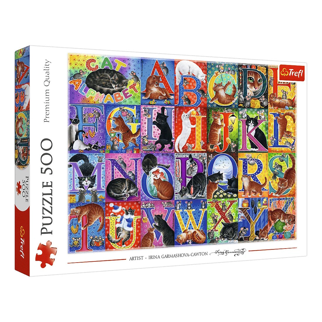 Trefl 500 Piece Puzzle - Cat Alphabet