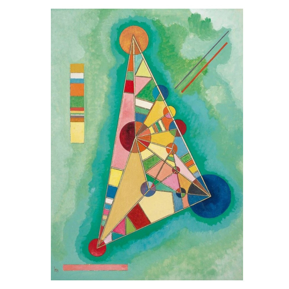 Kandinsky: Variegation in the Triangle 500 Piece Puzzle