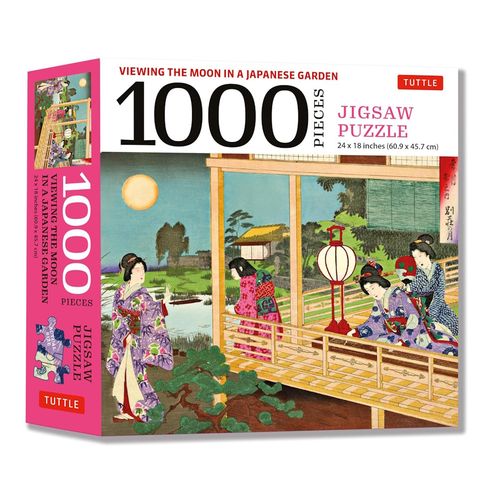 Viewing the Moon in a Japanese Garden 1000 Piece Puzzle