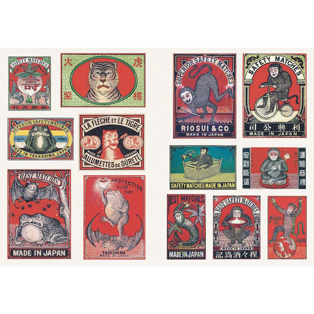 Vintage Matchboxes - A Little Sticker Book