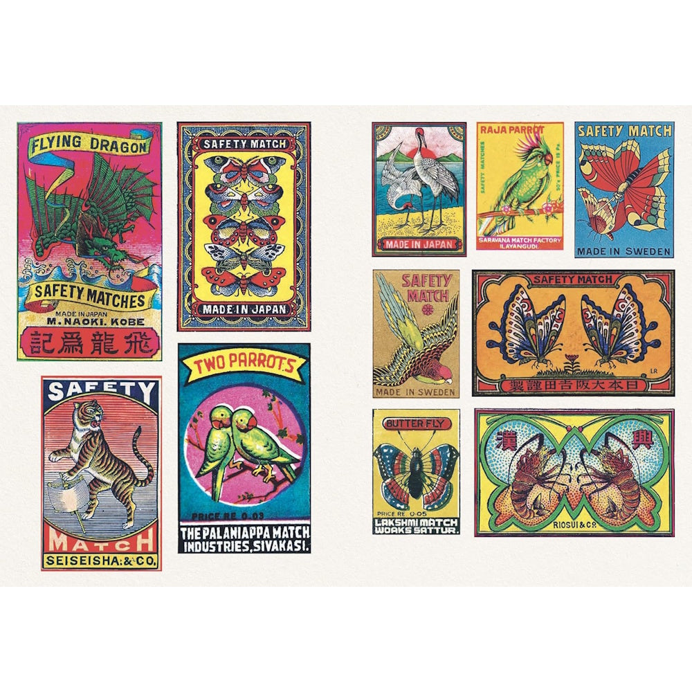 Vintage Matchboxes - A Little Sticker Book