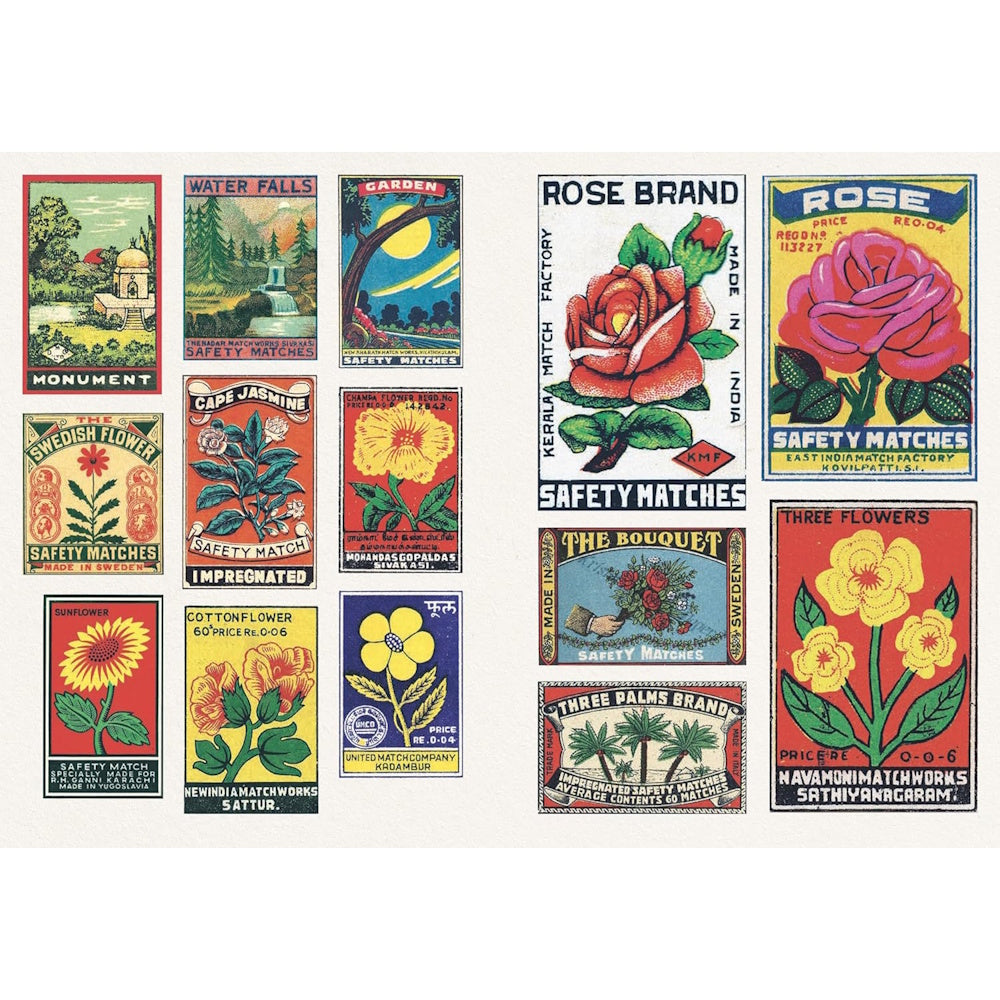 Vintage Matchboxes - A Little Sticker Book