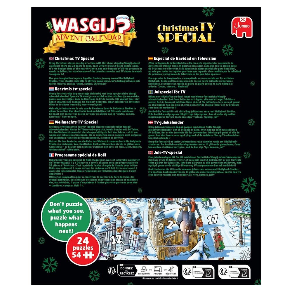 Wasgij? Christmas TV Special Advent Calendar 24 x 54 Piece Puzzles (Pre-Order)