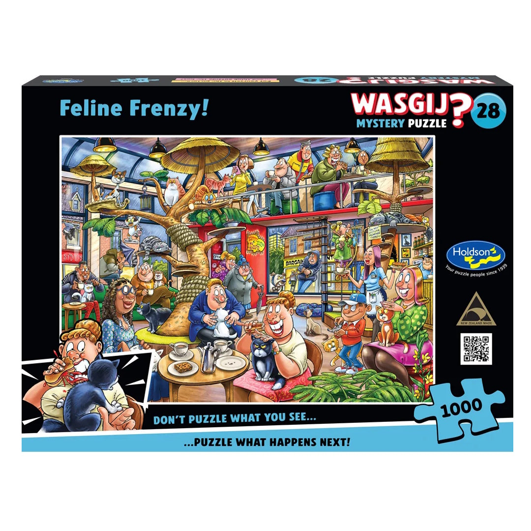 Wasgij? Mystery #28: Feline Frenzy 1000 Piece Puzzle