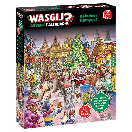 Wasgij? Reindeer Rumpus Advent Calendar 24 x 54 Piece Puzzles