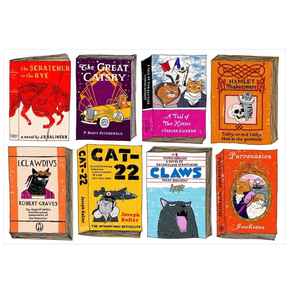 Well-Read Cats 1000 Piece Puzzle