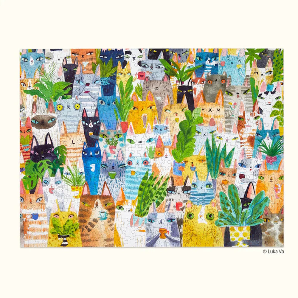 WerkShoppe 500 Piece Puzzle - Cat Plant Exchange