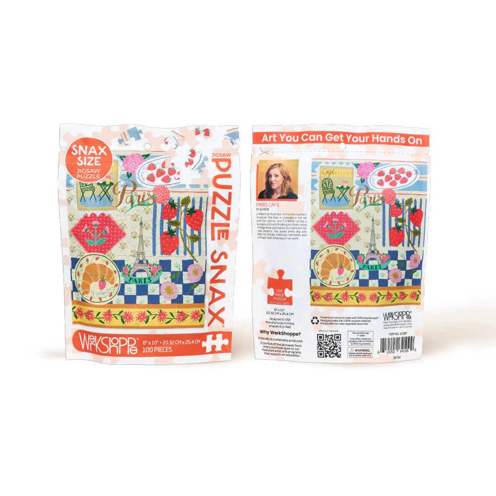 WerkShoppe 100 Piece Puzzle Snax - Paris Cafe