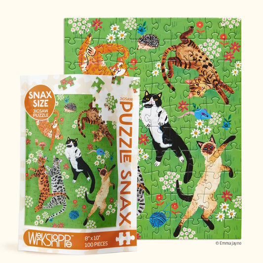 WerkShoppe 100 Piece Puzzle Snax - Cat Nap