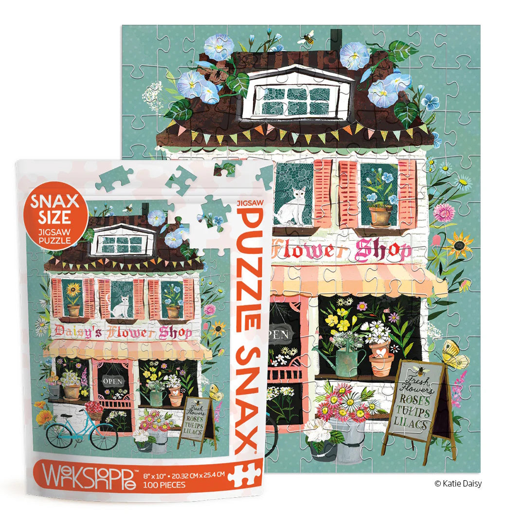 WerkShoppe 100 Piece Puzzle Snax - Daisy's Flower Shop