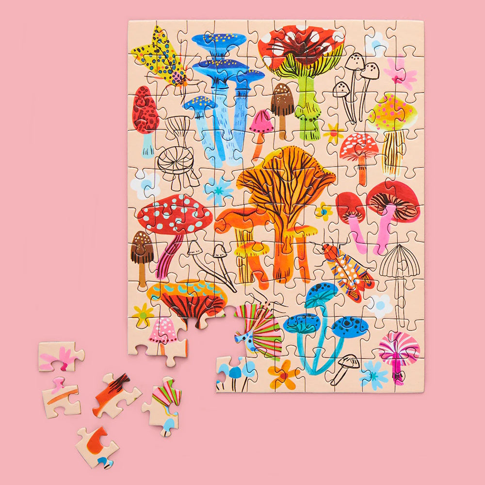WerkShoppe 100 Piece Puzzle Snax - Mushroom Patch