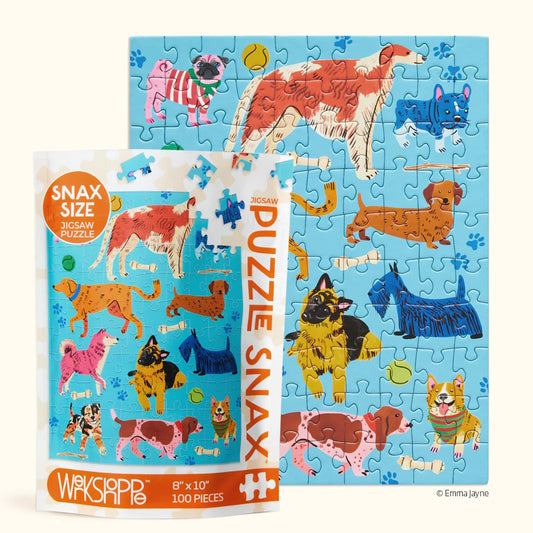 WerkShoppe 100 Piece Puzzle Snax - Pooches Playtime