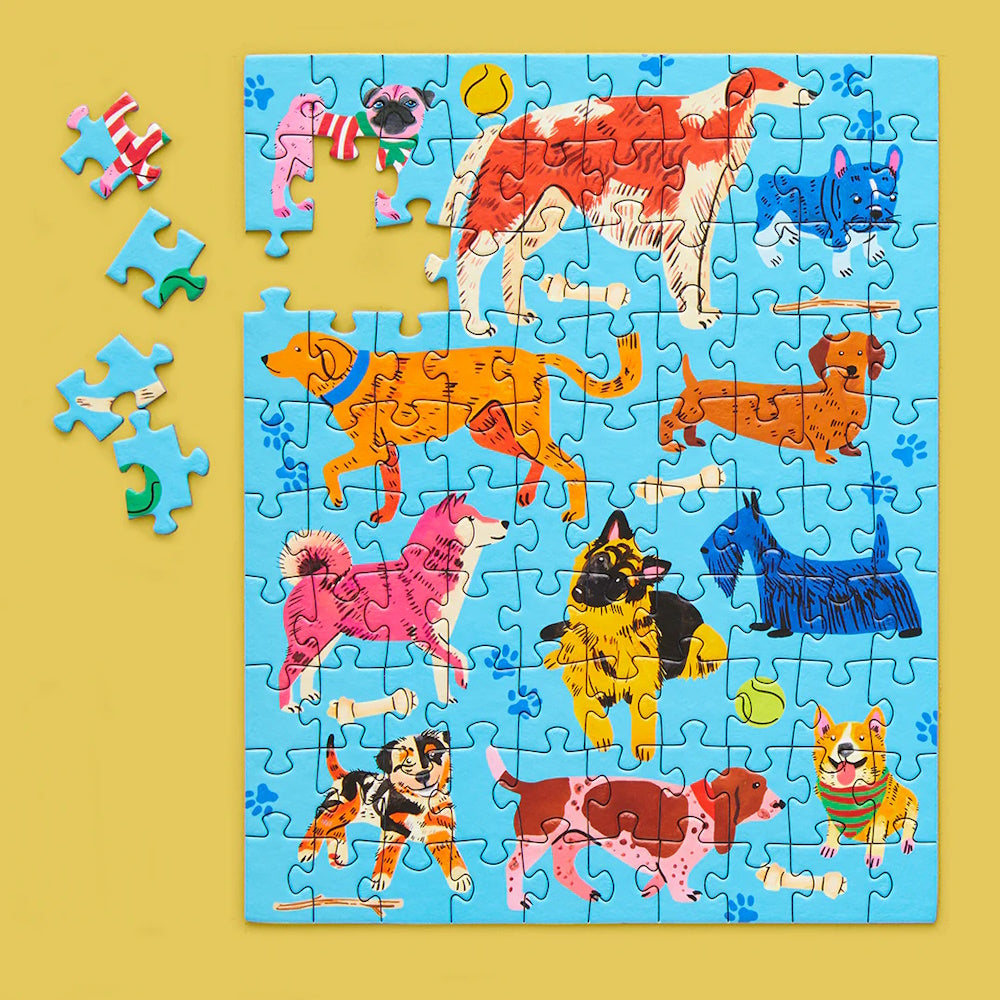 WerkShoppe 100 Piece Puzzle Snax - Pooches Playtime