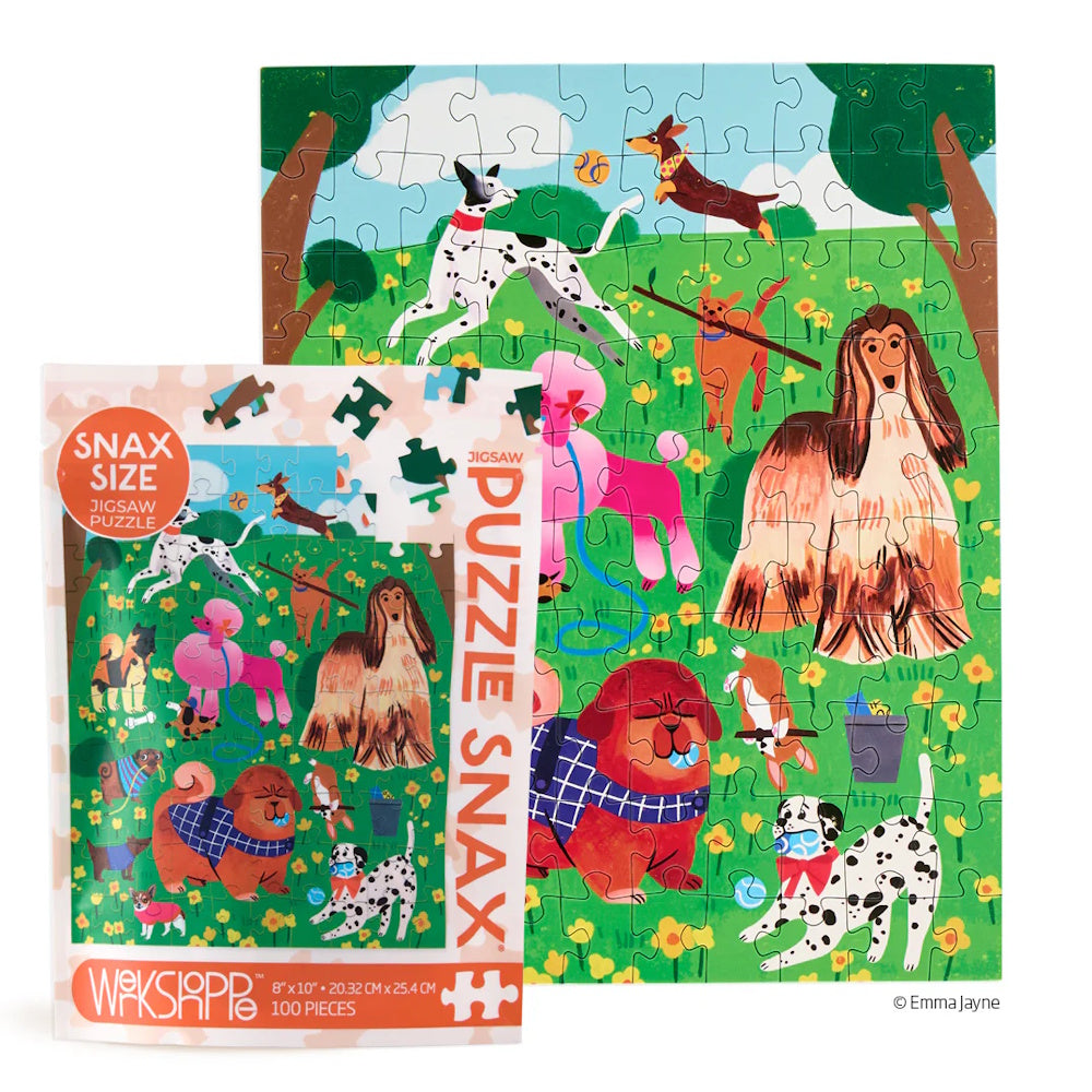 WerkShoppe 100 Piece Puzzle Snax - Puppy Park