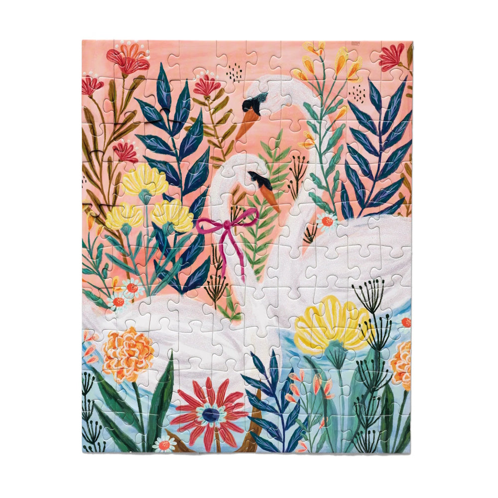 WerkShoppe 100 Piece Puzzle Snax - Serene Swans
