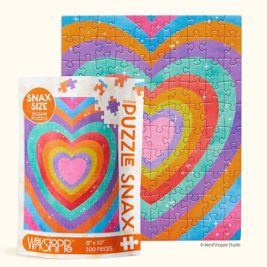 WerkShoppe 100 Piece Puzzle Snax - Velvet Heart