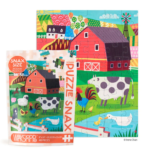 WerkShoppe 48 Piece Puzzle Snax - Farm Friends
