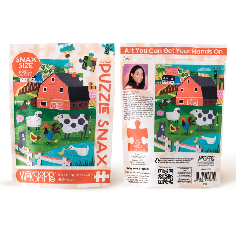 WerkShoppe 48 Piece Puzzle Snax - Farm Friends