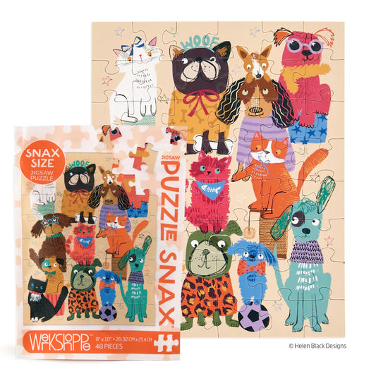 WerkShoppe 48 Piece Puzzle Snax - Fur Babies