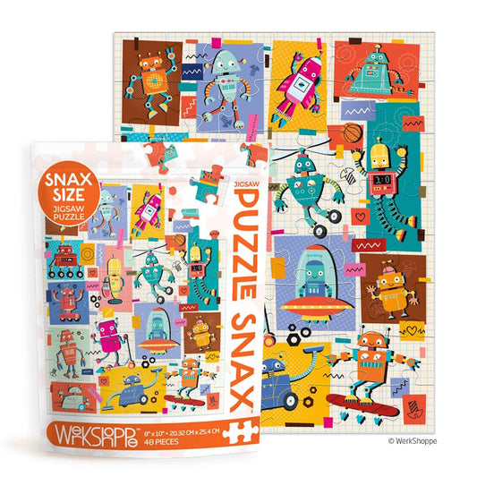 WerkShoppe 48 Piece Puzzle Snax - Robots