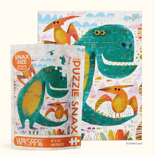 WerkShoppe 48 Piece Puzzle Snax - T Rex & Friends