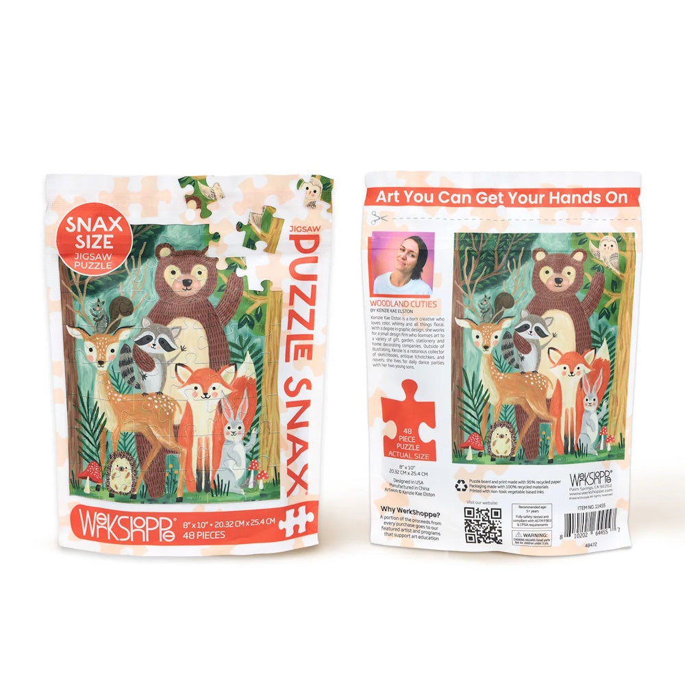 WerkShoppe 48 Piece Puzzle Snax - Woodland Cuties