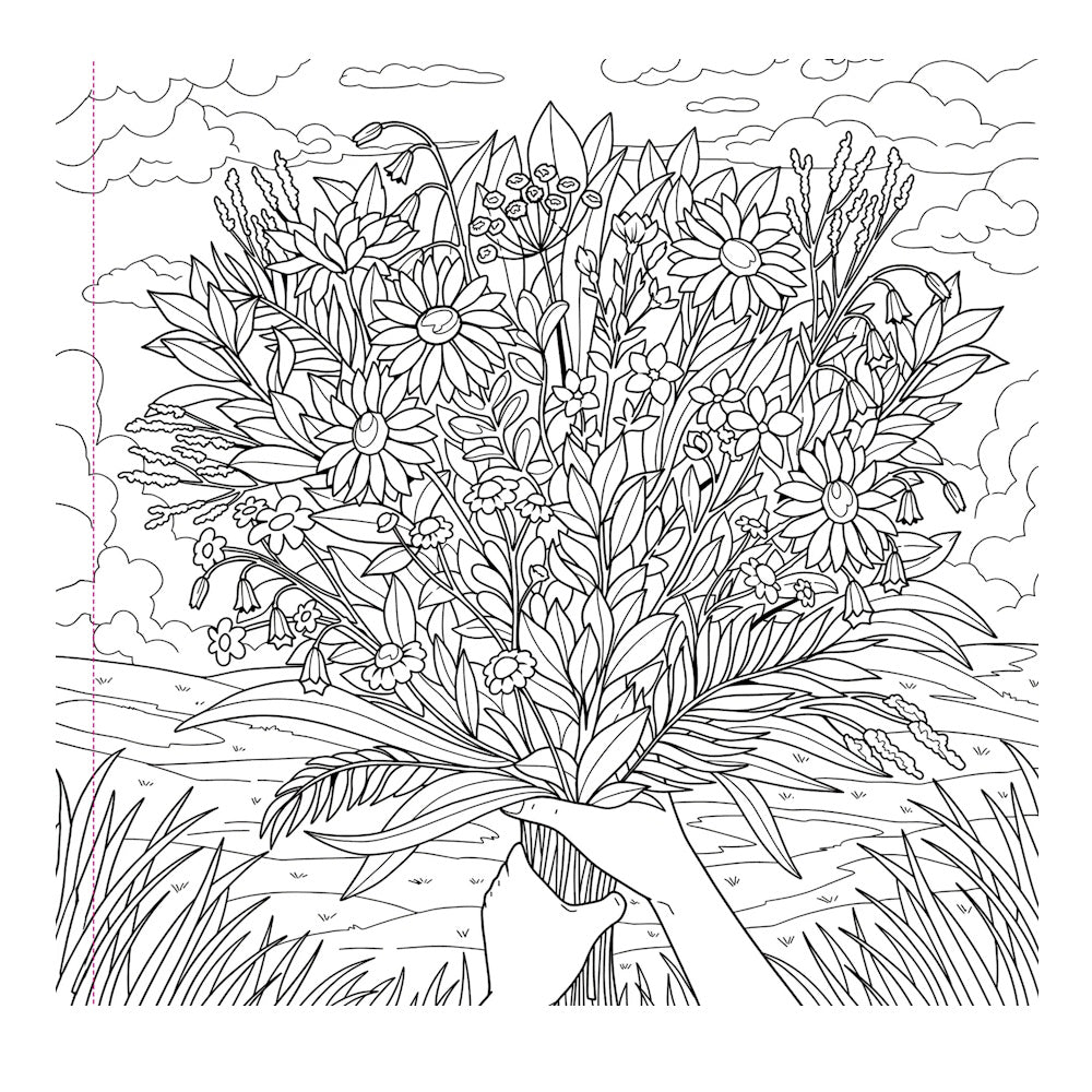 Wildflower Artist's Colouring Book
