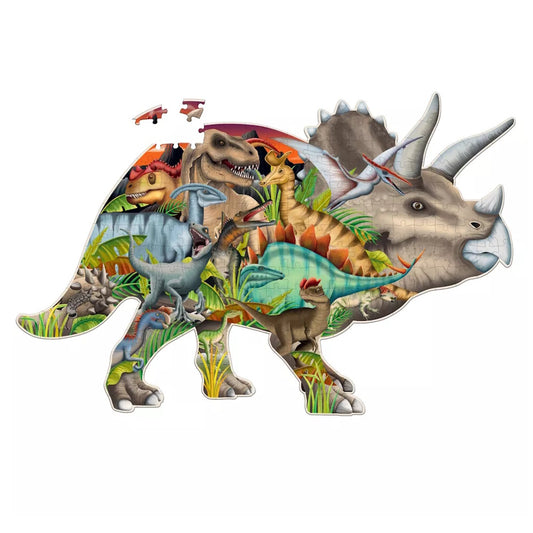 Wildlife World 200 Piece Shaped Puzzle - Dinosaurs