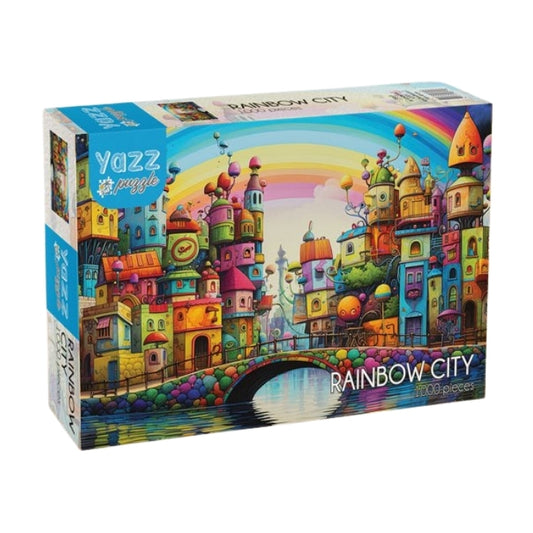 Yazz 1000 Piece Puzzle - Rainbow City